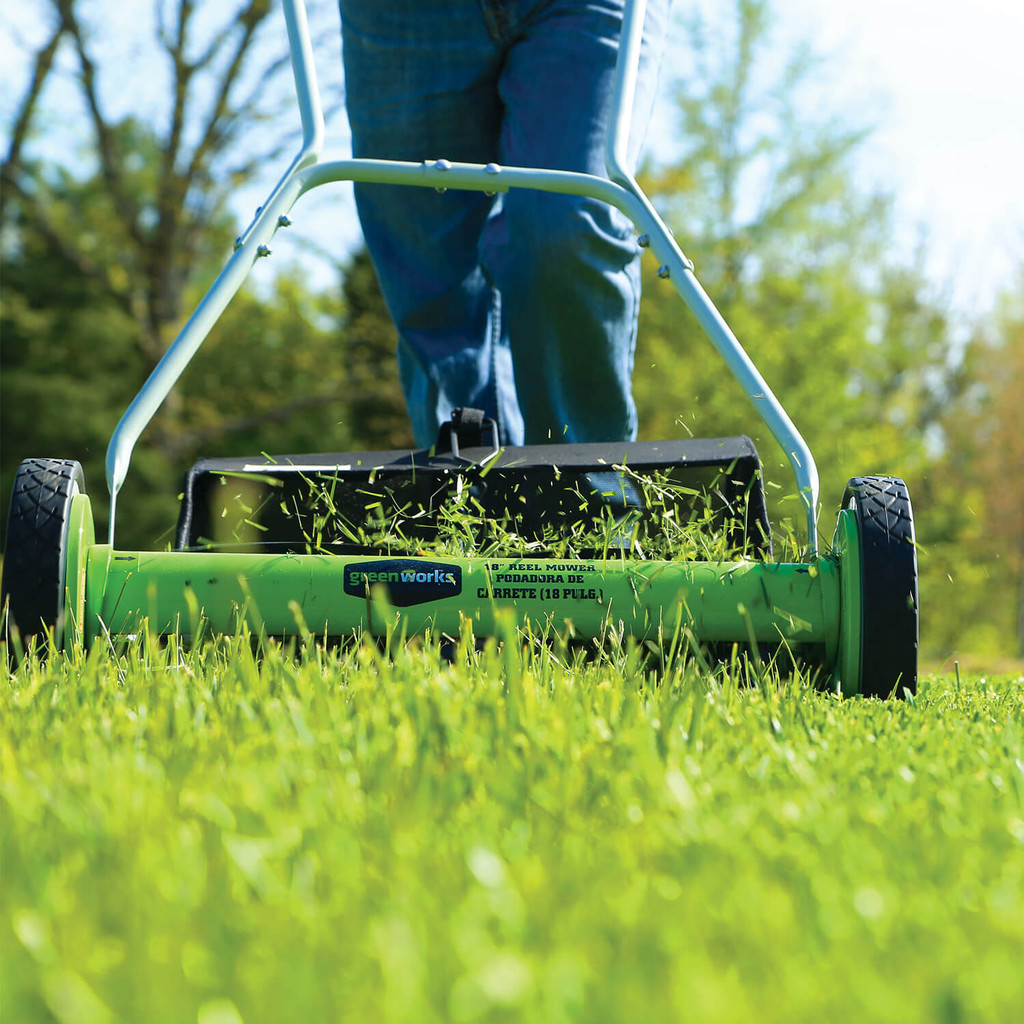 Greenworks 16-Inch Reel Lawn Mower