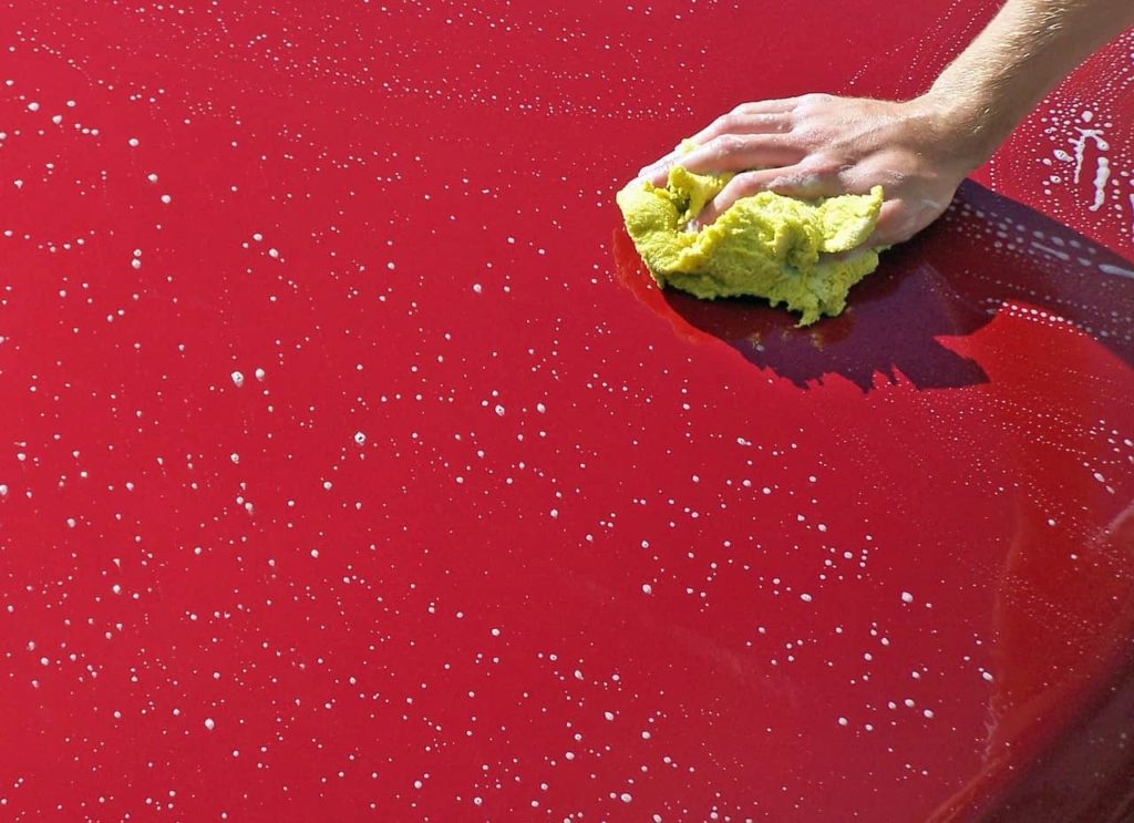 Car Cleaning with Towel