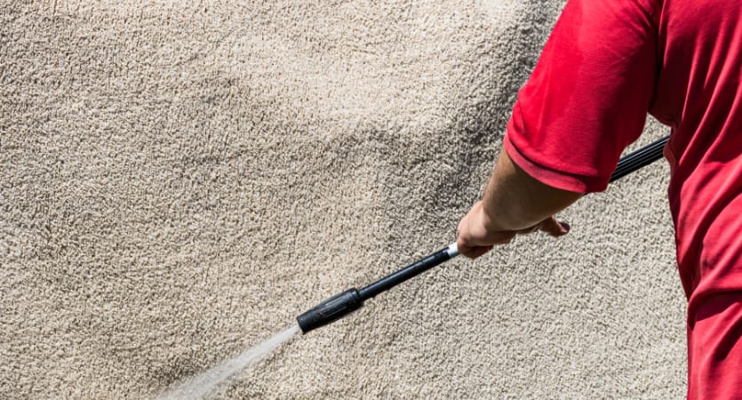 how to clean an area rug with pressure washer 